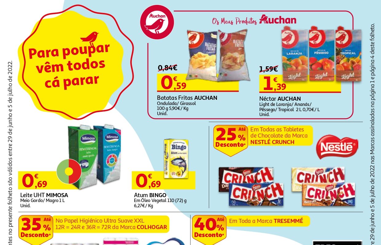 Auchan começou o dia com novas promoções